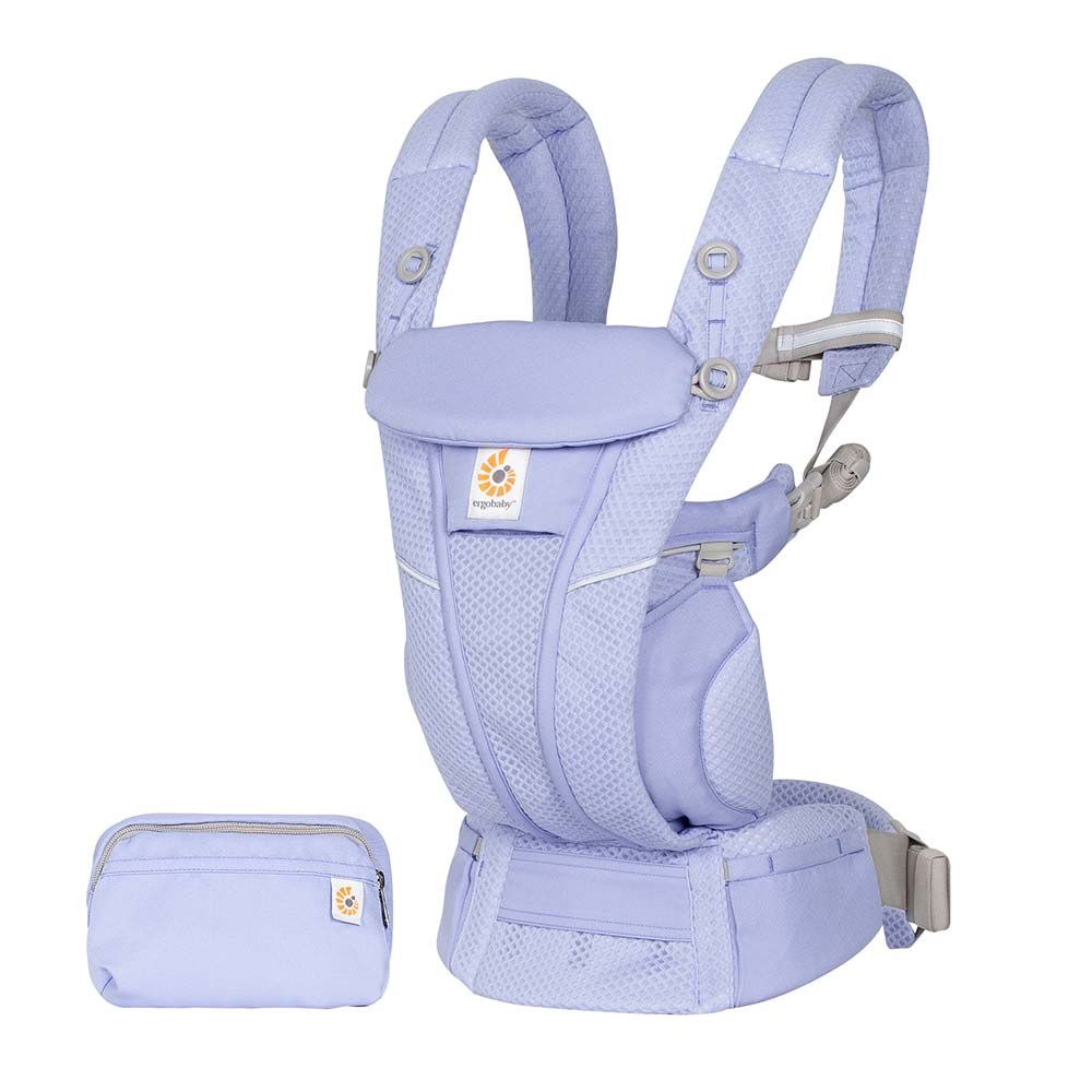 Ergobaby Omni Breeze Baby Carrier – SoftFlex Mesh: Blue Lavender